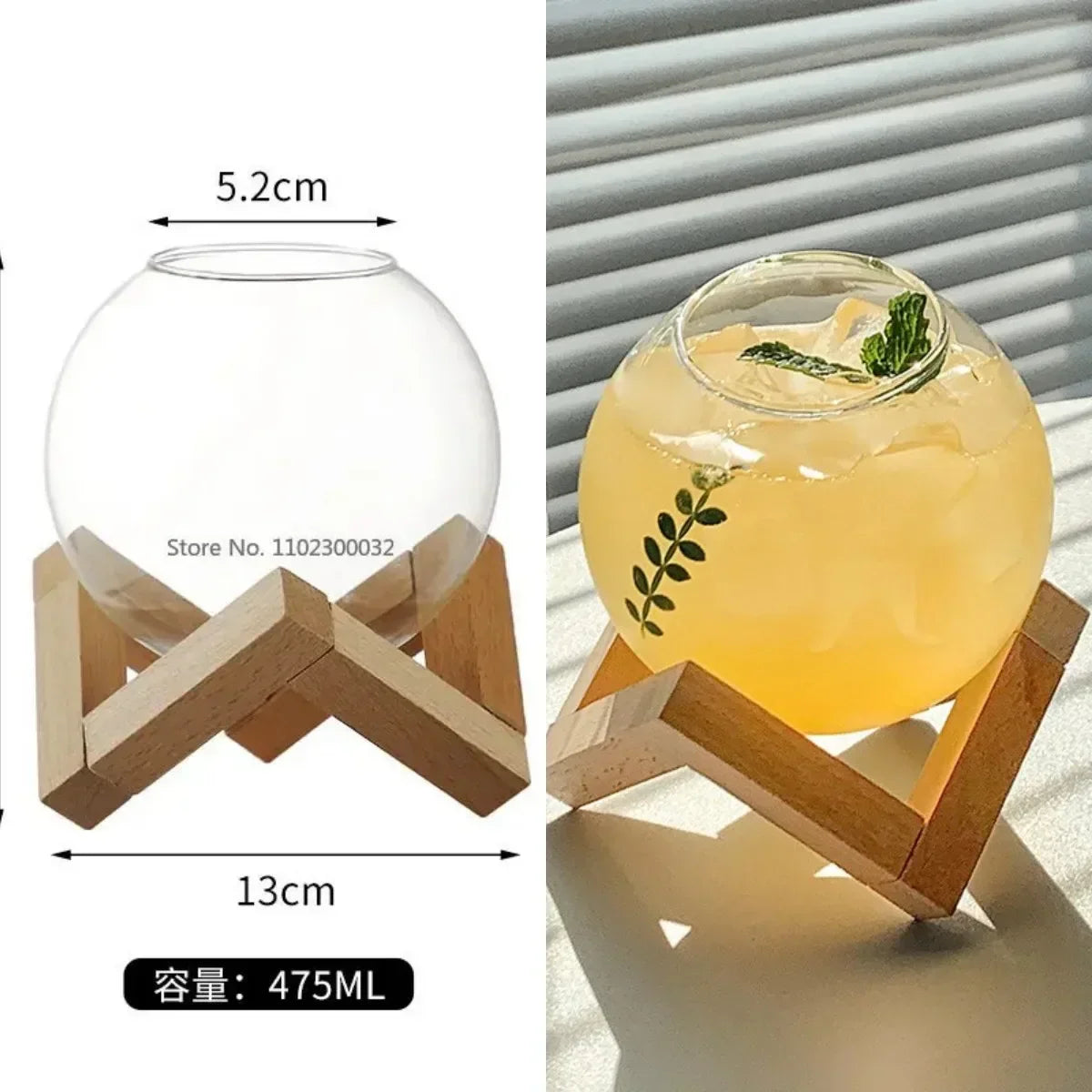 DecorBites™ Heart Love Glass Mug Set - Couple Cups, Bird & Cocktail Glass Tea Coffee Cup