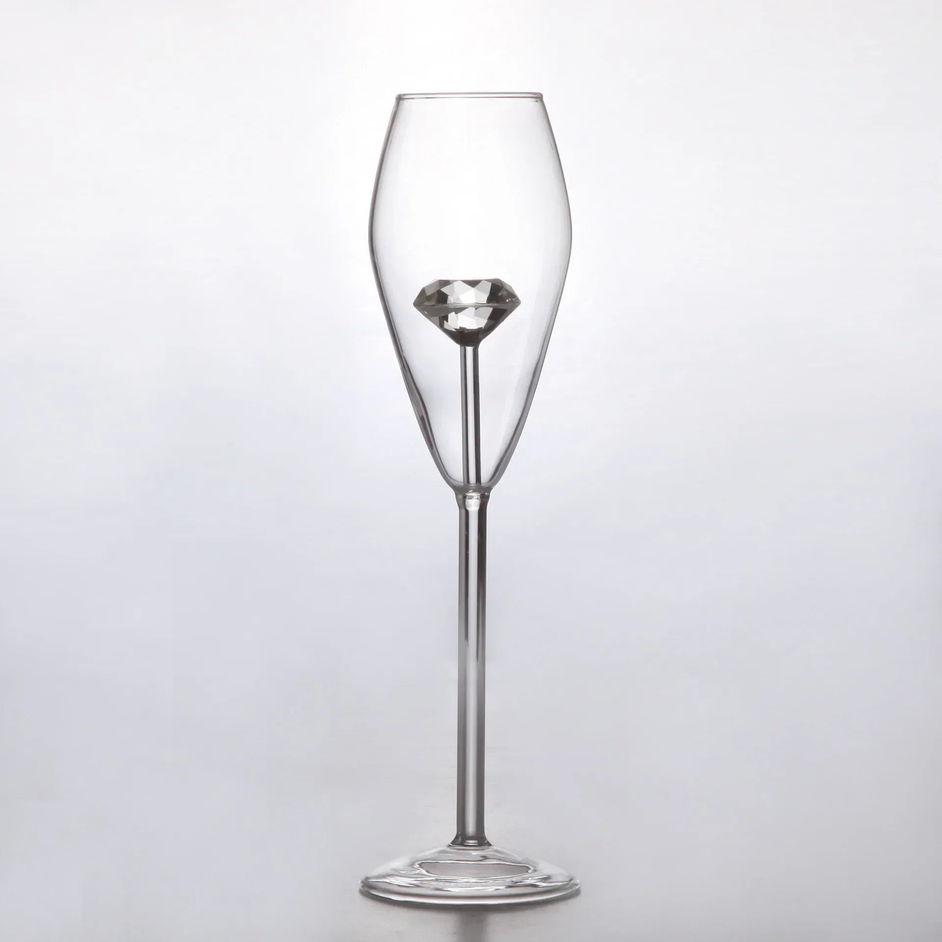 DecorBites™ 3D Rose Stemware Wine Glass, Champagne Flute - Lovely Gift Home Decor