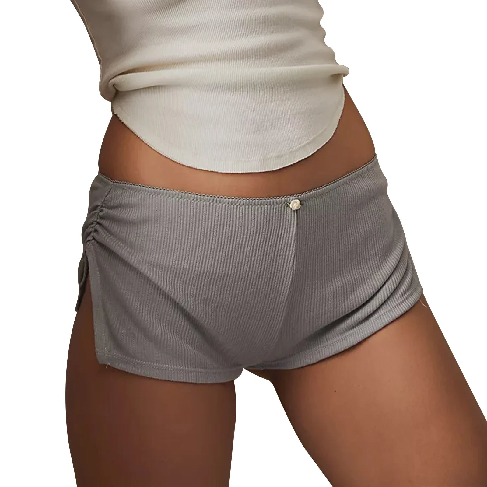 Comfy Luxe Split-Side Pajama Shorts for Women