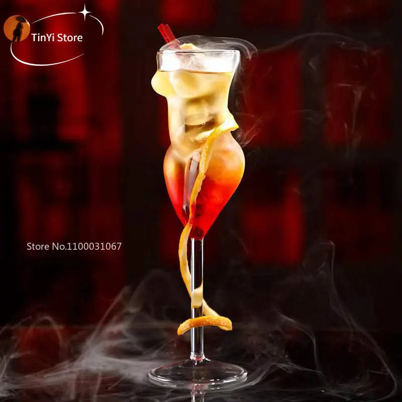 DecorBites™ Crystal Beauty Goblet Cup - Elegant Cocktail Glass for Wine and Champagne