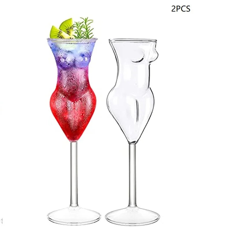 DecorBites™ Crystal Beauty Goblet Cup - Elegant Cocktail Glass for Wine and Champagne