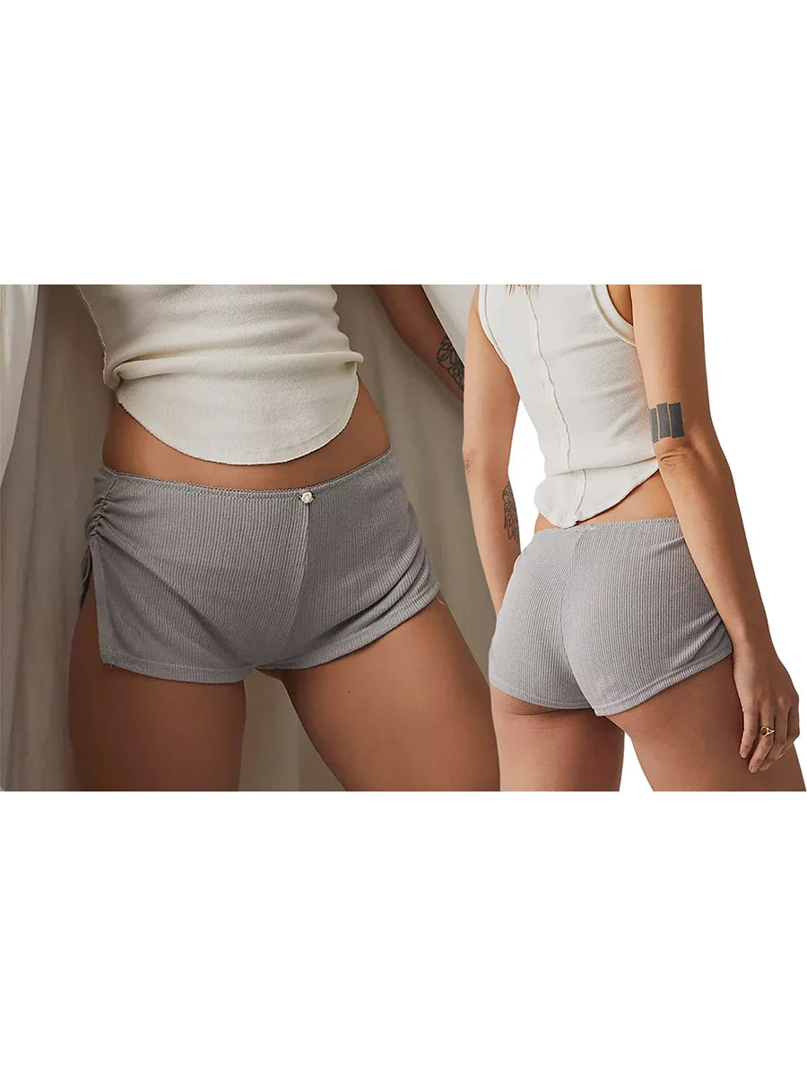 Comfy Luxe Split-Side Pajama Shorts for Women