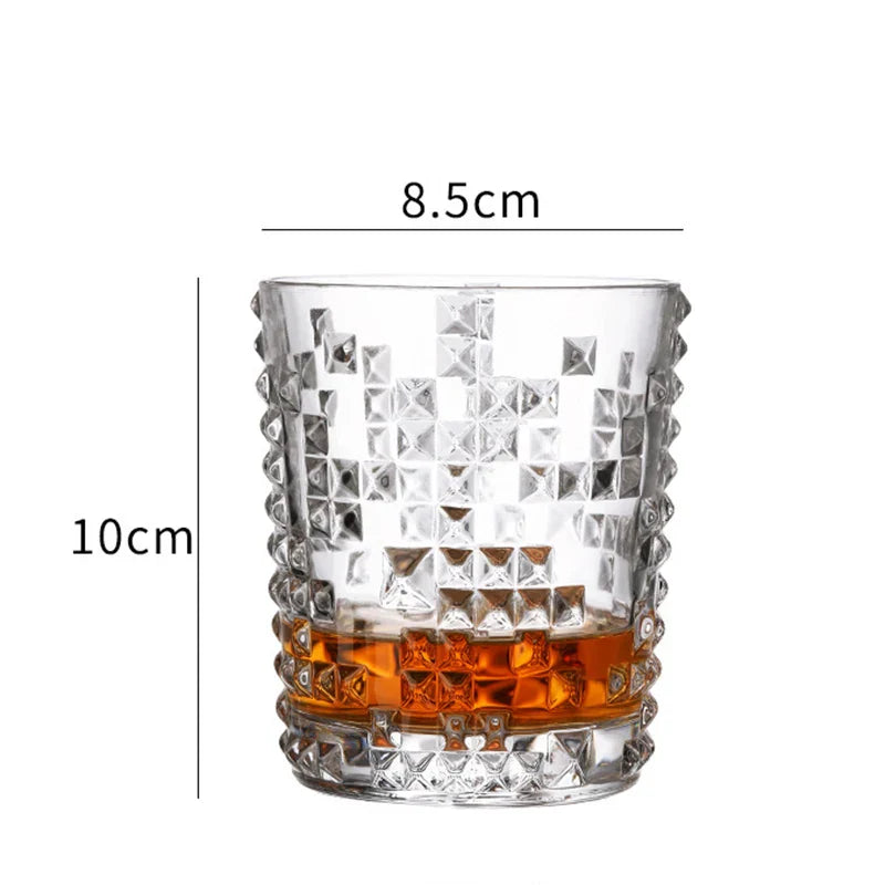 Dlight Decor Diamond Relief Glass Cup 315ml / 350ml
