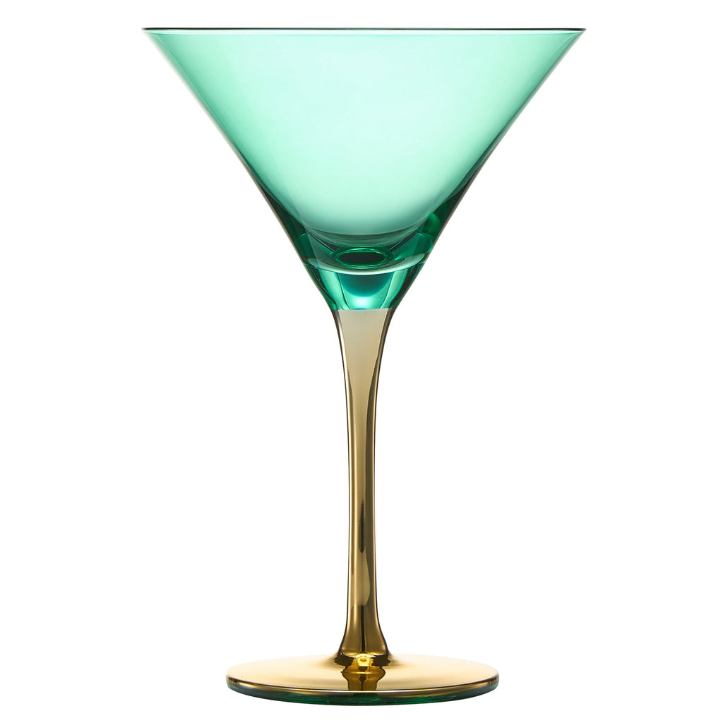 Deco Martini Cocktail Glassware, Set of 4