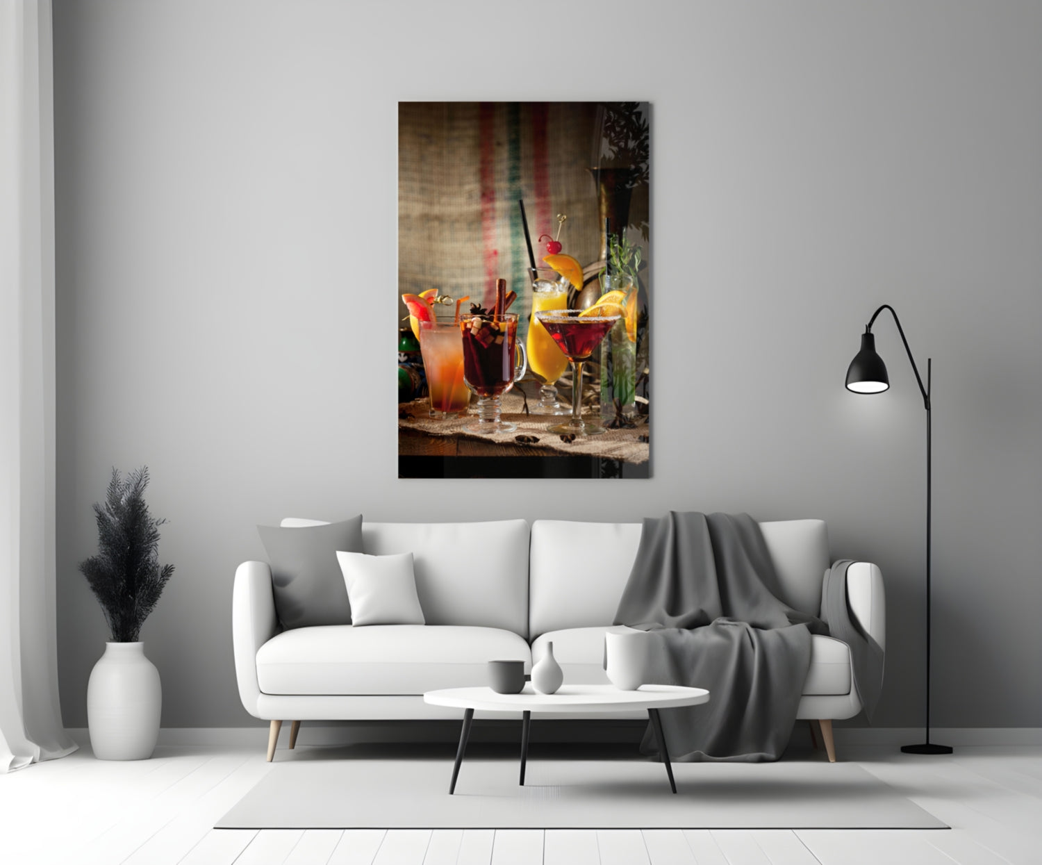 Cocktails Glass Wall Art